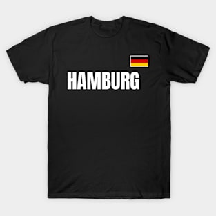 Hamburg Gery Flag Ger Flag Hamburg T-Shirt